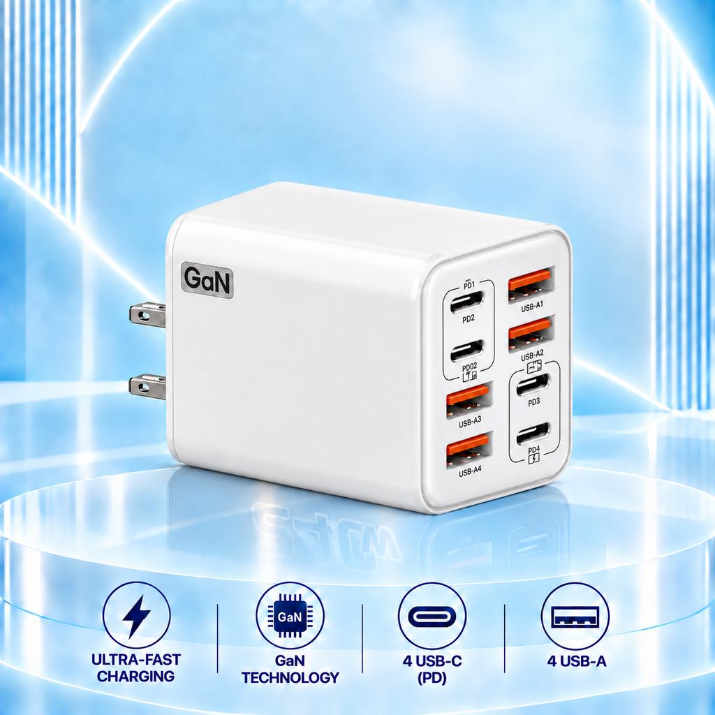 USB-C GAN 240W 8-IN-1 CHARGER